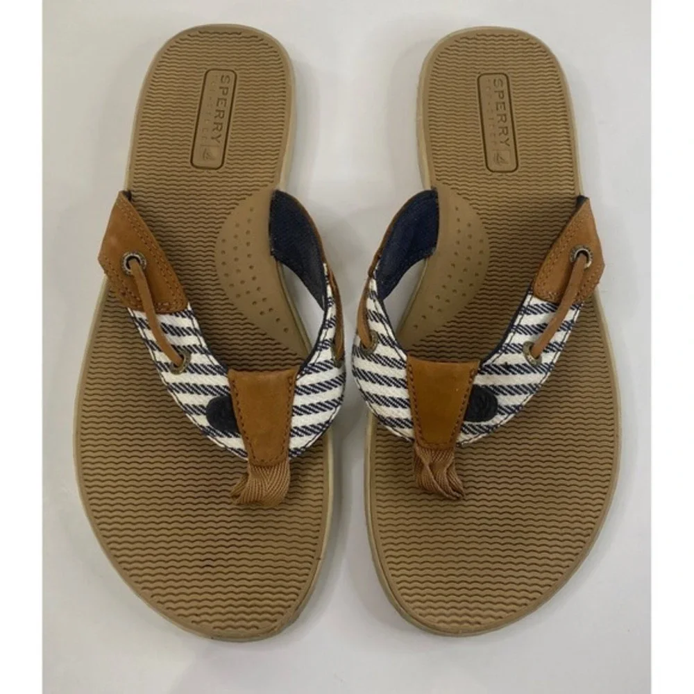 Sperry Topsiders Seafish Women's Thong Sandals-Size 9M. Great Condition! Comfy